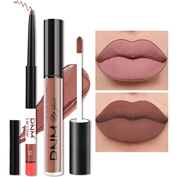 AMY’S DIARY 2pcs Nude Matte brown Lip Liner and Lipstick