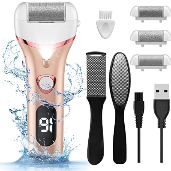 Electric Foot Callus Remover, Rechargeable Portable Electronic Foot File Pedicure