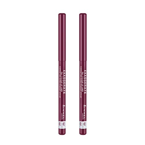 Rimmel Exaggerate Lip Liner, Under My Spell, 2 Count (Pack