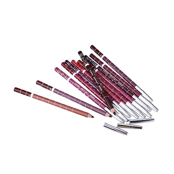 Beatifufu 12pcs Pipliner Pencil Waterproof Lipliner Pencil Lip Liner Pencils