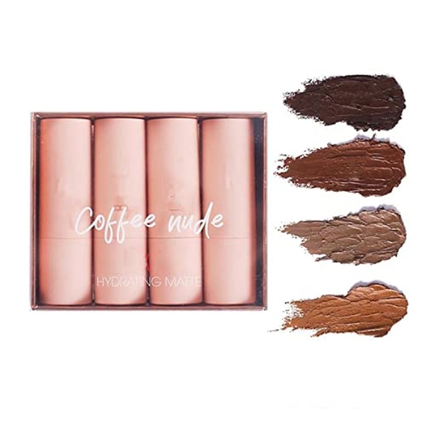 MAEPEOR Semi Matte Lipstick Creamy Natural Nude Lipstick Moisturizing and