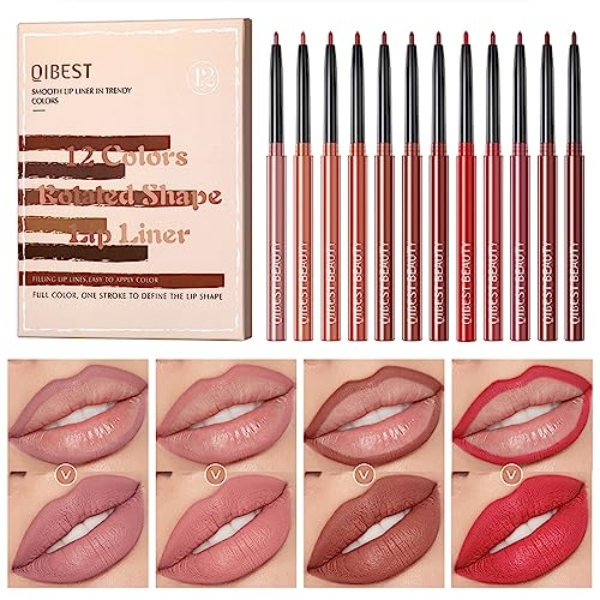 LIANXUE Matte Lipsticks Pen Natural Waterproof Lip Liner Pencil Contours