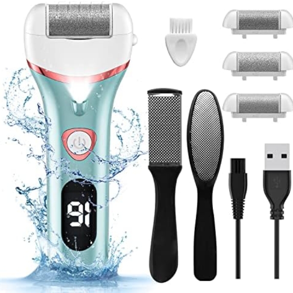 Electric Foot Callus Remover, Rechargeable Portable Electronic Foot File Pedicure