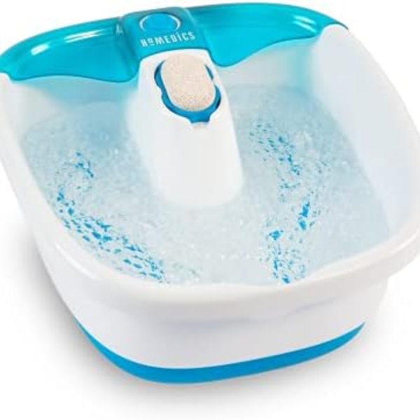 HoMedics Bubble Mate Foot Spa, Toe Touch Controlled Foot Bath