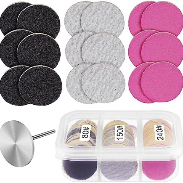 Rolybag Sanding Paper Discs and Metal Nail Drill Bit 25mm