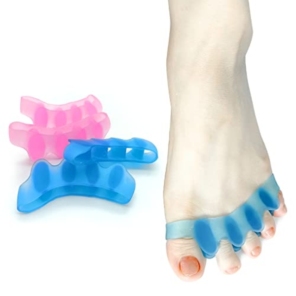 SUNFATT Toe Separators for Men,Toe Spacers,Relieves OverlappingToes,Bunions Corrector and Hammer