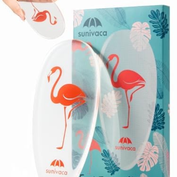 Sunivaca Glass Foot File Callus Remover for Feet, Flamingo Gifts